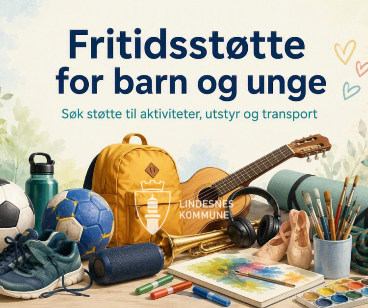 Lenke til artikkel: Fritidsstøtte for barn og unge i Lindesnes kommune